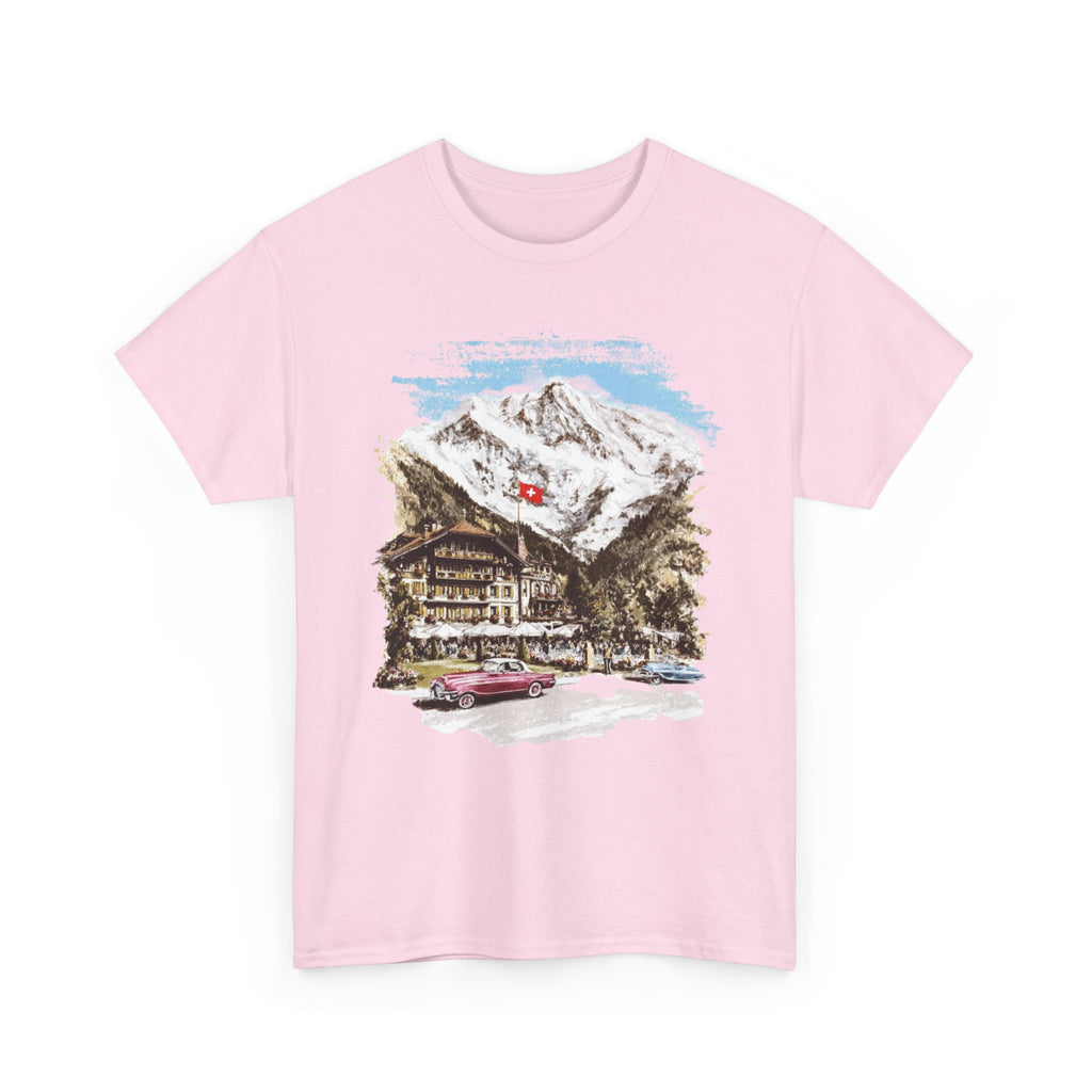 Vintage Alpine Chalet Scenic Tee