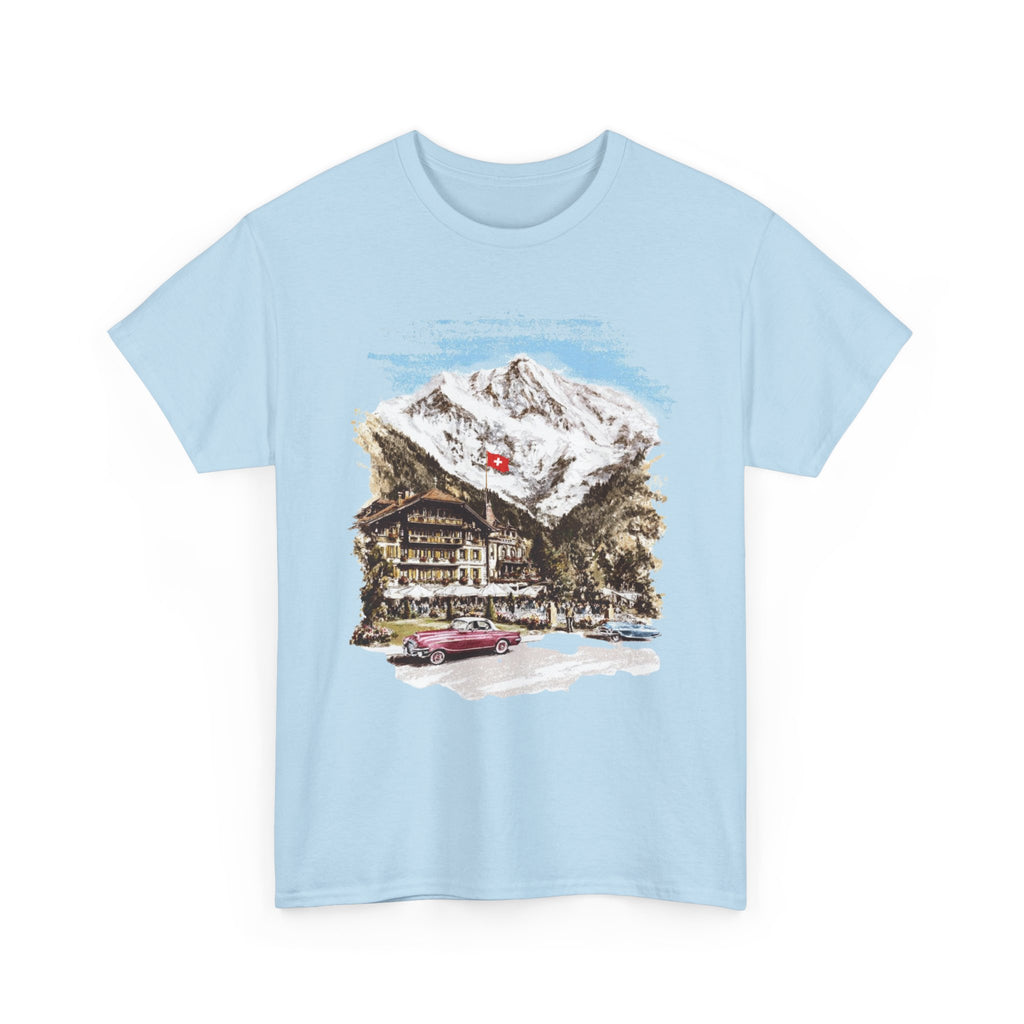 Vintage Alpine Chalet Scenic Tee